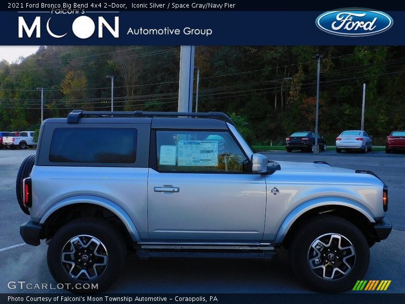 Iconic Silver / Space Gray/Navy Pier 2021 Ford Bronco Big Bend 4x4 2-Door