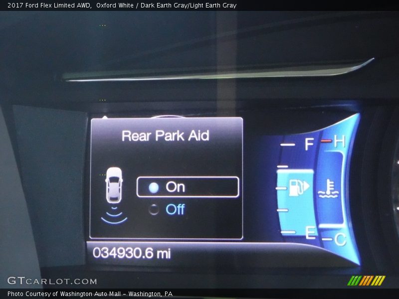 Oxford White / Dark Earth Gray/Light Earth Gray 2017 Ford Flex Limited AWD