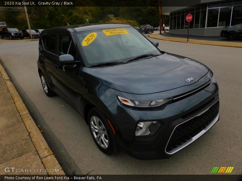 Gravity Gray / Black 2020 Kia Soul LX