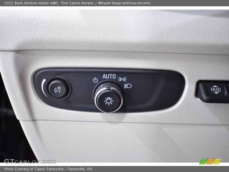 Controls of 2022 Envision Avenir AWD