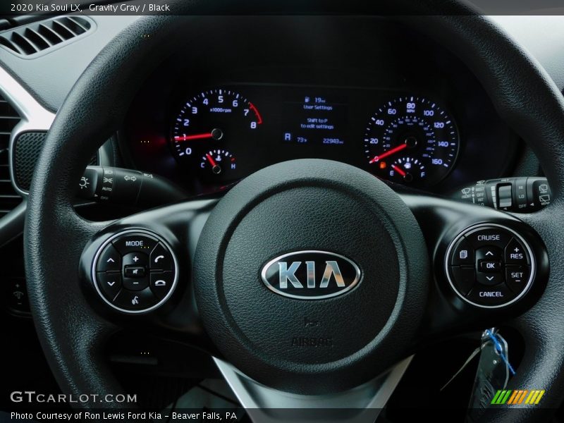 Gravity Gray / Black 2020 Kia Soul LX