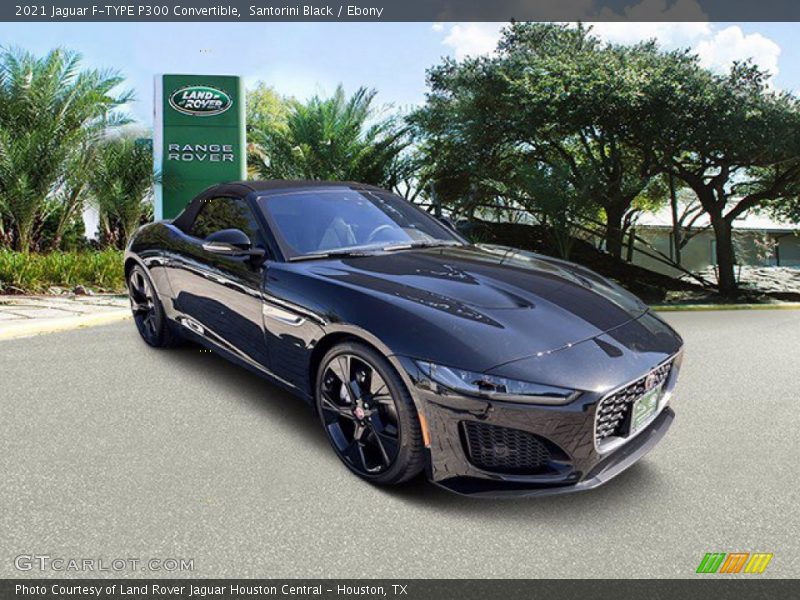 Santorini Black / Ebony 2021 Jaguar F-TYPE P300 Convertible