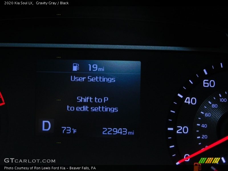 Gravity Gray / Black 2020 Kia Soul LX