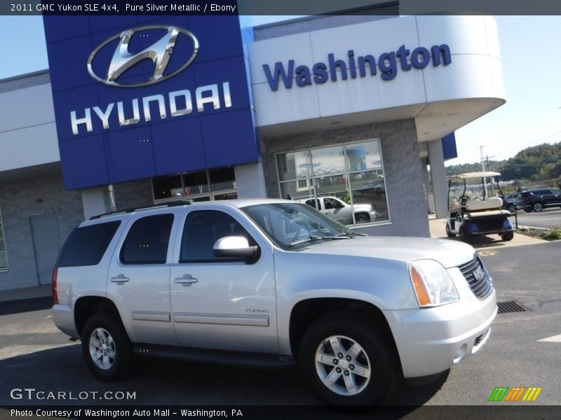 Pure Silver Metallic / Ebony 2011 GMC Yukon SLE 4x4