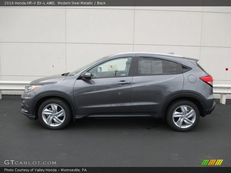 Modern Steel Metallic / Black 2019 Honda HR-V EX-L AWD