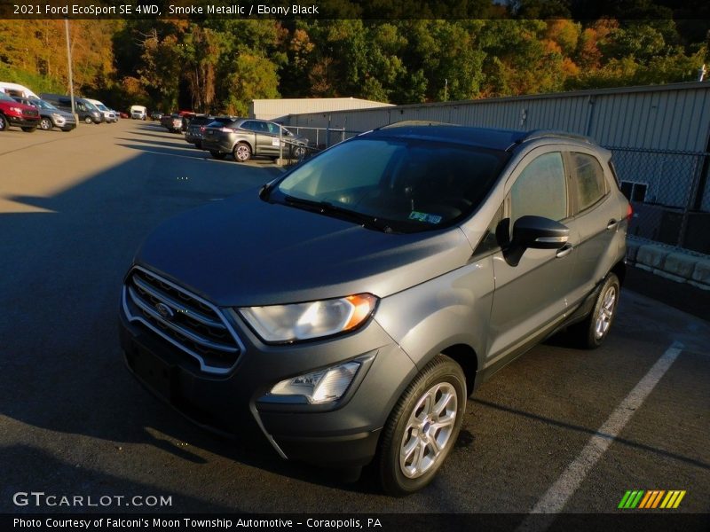 Smoke Metallic / Ebony Black 2021 Ford EcoSport SE 4WD