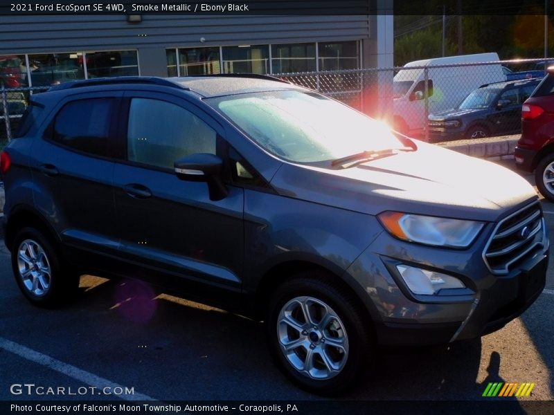 Smoke Metallic / Ebony Black 2021 Ford EcoSport SE 4WD