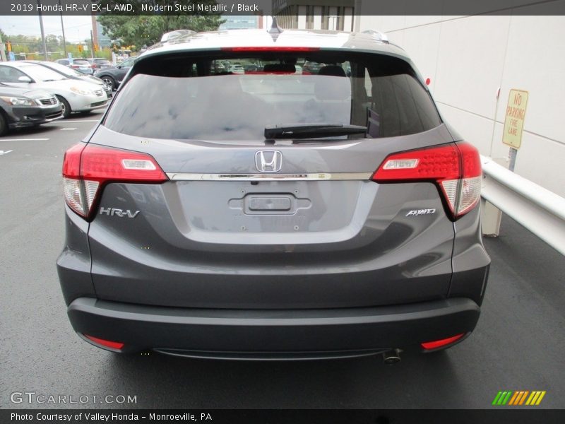 Modern Steel Metallic / Black 2019 Honda HR-V EX-L AWD