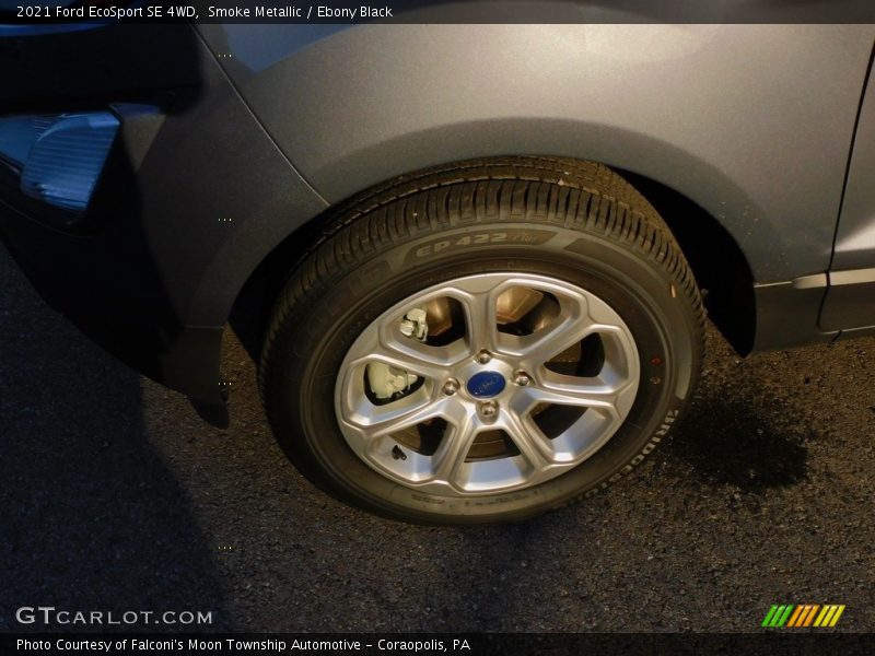 Smoke Metallic / Ebony Black 2021 Ford EcoSport SE 4WD