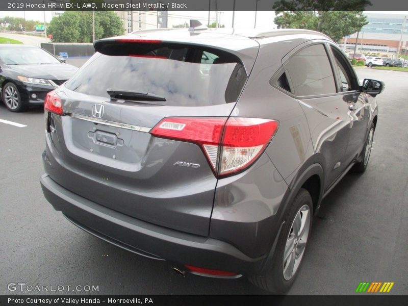 Modern Steel Metallic / Black 2019 Honda HR-V EX-L AWD