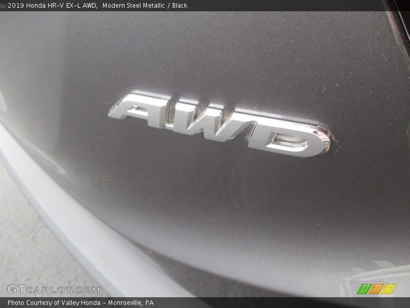 Modern Steel Metallic / Black 2019 Honda HR-V EX-L AWD