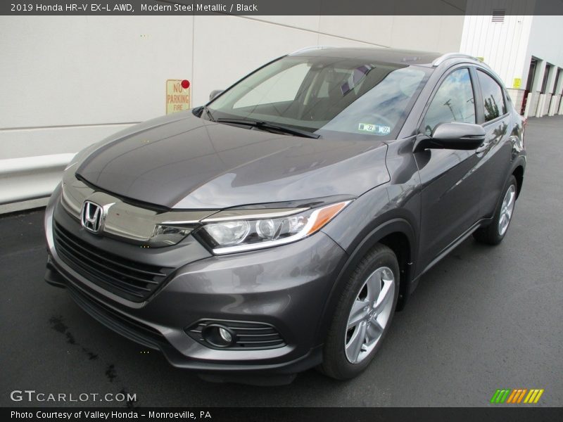 Modern Steel Metallic / Black 2019 Honda HR-V EX-L AWD
