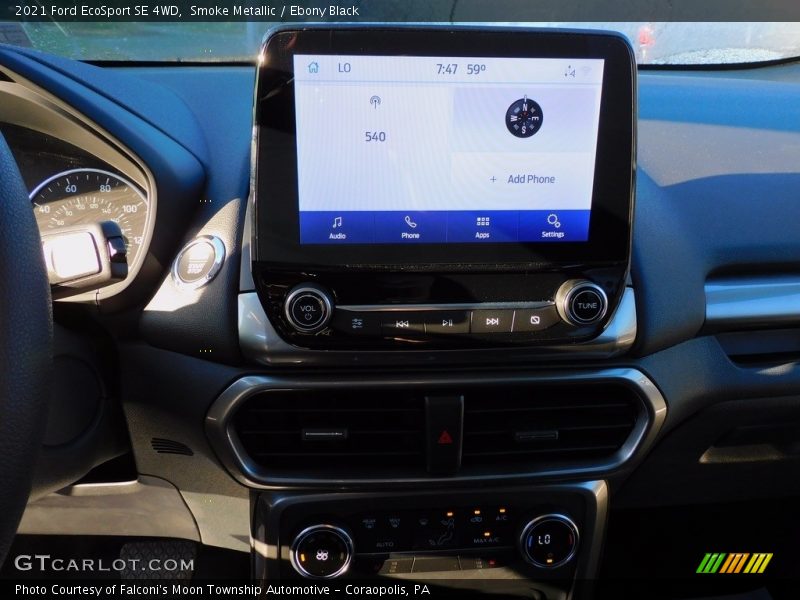 Smoke Metallic / Ebony Black 2021 Ford EcoSport SE 4WD