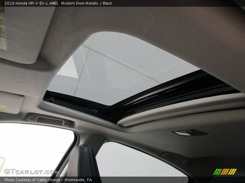 Modern Steel Metallic / Black 2019 Honda HR-V EX-L AWD