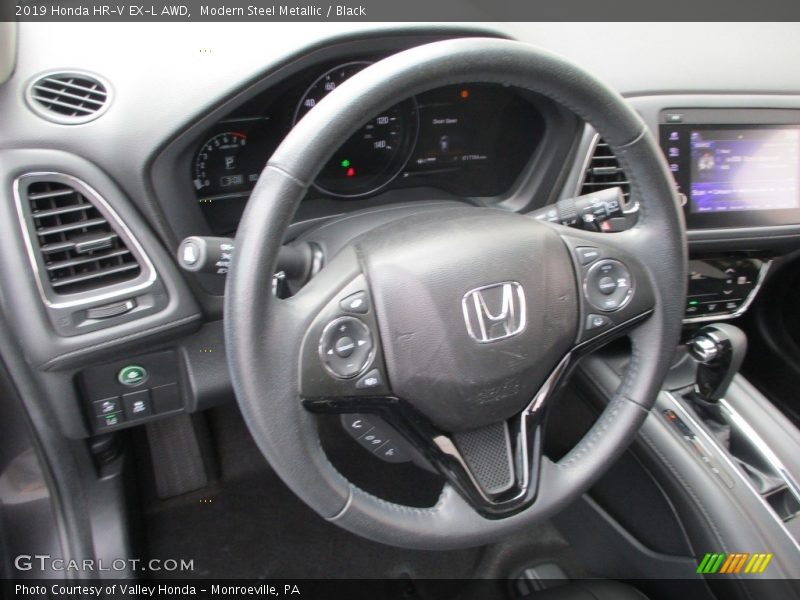 Modern Steel Metallic / Black 2019 Honda HR-V EX-L AWD