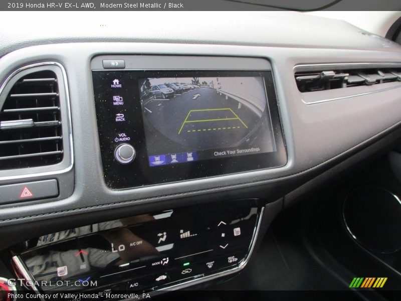 Modern Steel Metallic / Black 2019 Honda HR-V EX-L AWD