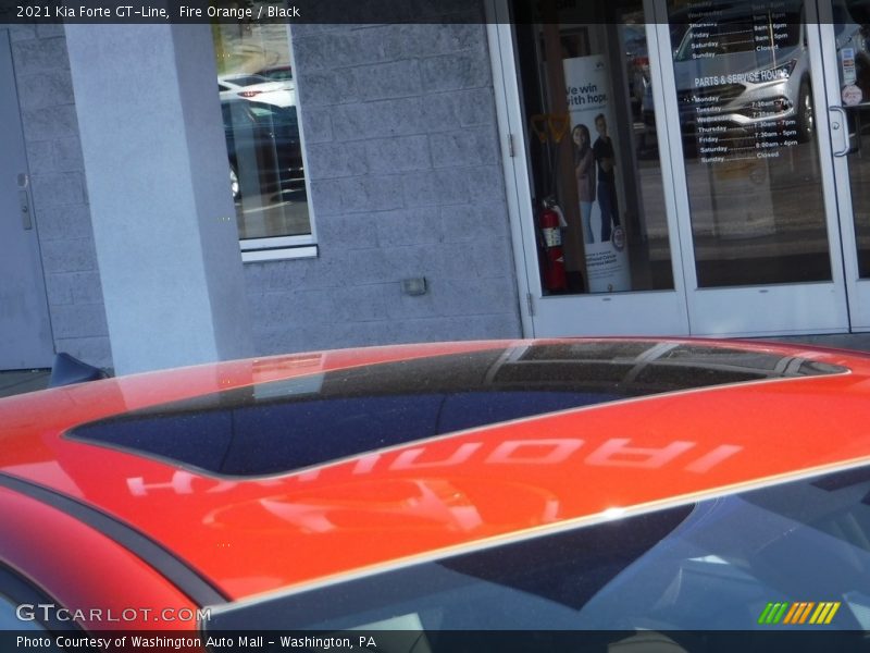 Fire Orange / Black 2021 Kia Forte GT-Line