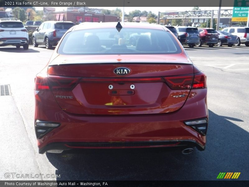 Fire Orange / Black 2021 Kia Forte GT-Line