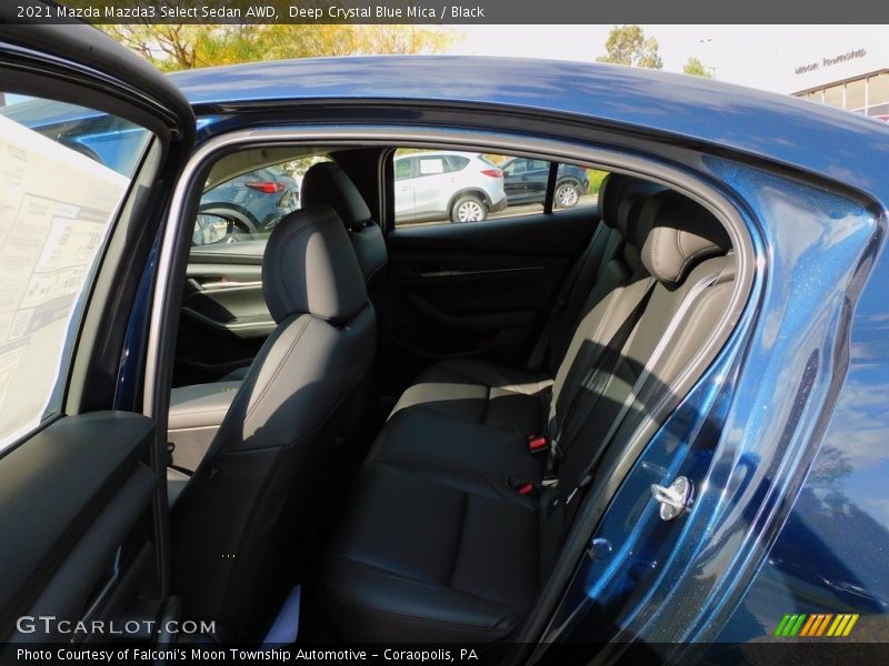 Deep Crystal Blue Mica / Black 2021 Mazda Mazda3 Select Sedan AWD