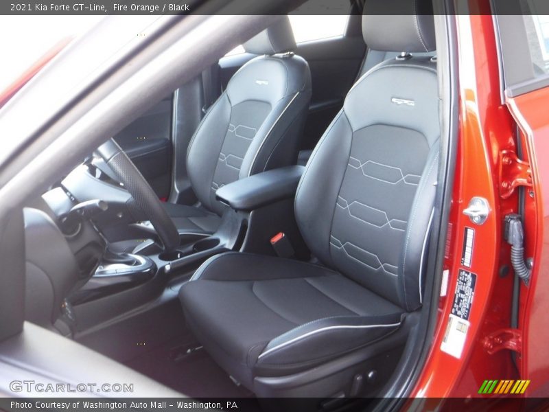 Fire Orange / Black 2021 Kia Forte GT-Line