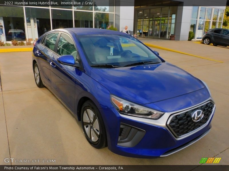 Front 3/4 View of 2022 Ioniq Hybrid Blue