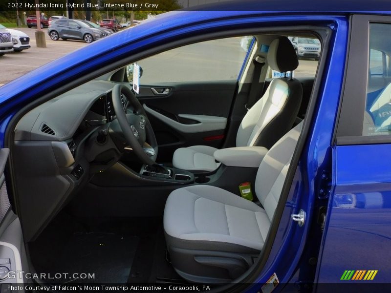  2022 Ioniq Hybrid Blue Gray Interior