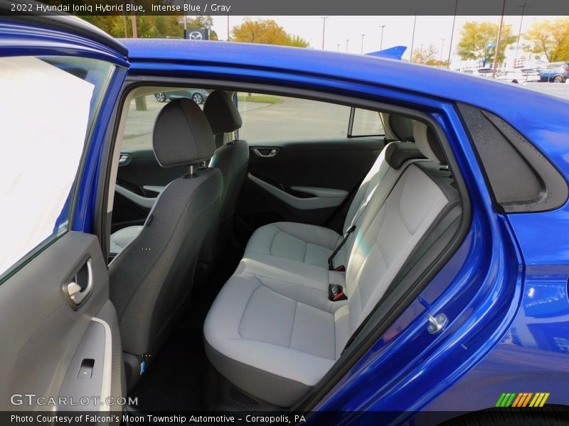Rear Seat of 2022 Ioniq Hybrid Blue