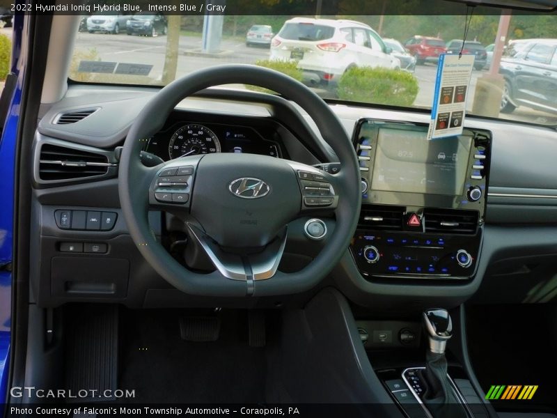 Dashboard of 2022 Ioniq Hybrid Blue