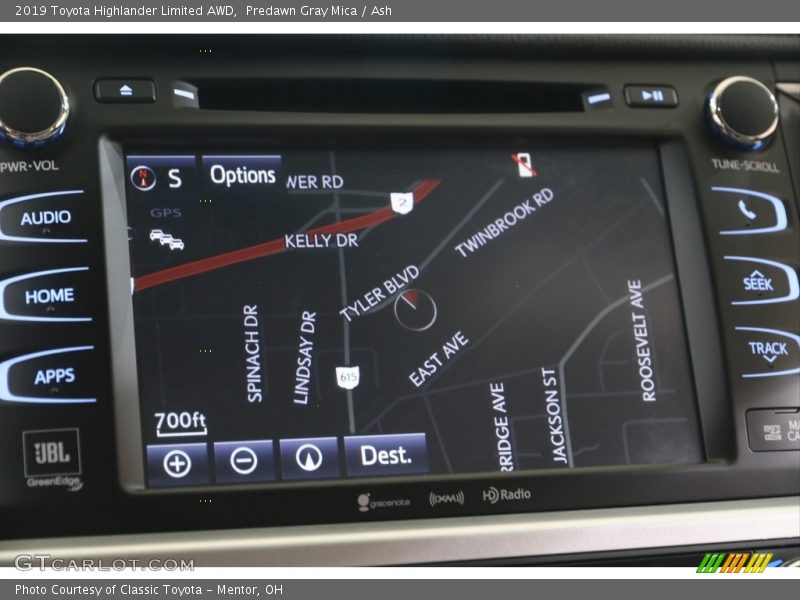 Predawn Gray Mica / Ash 2019 Toyota Highlander Limited AWD