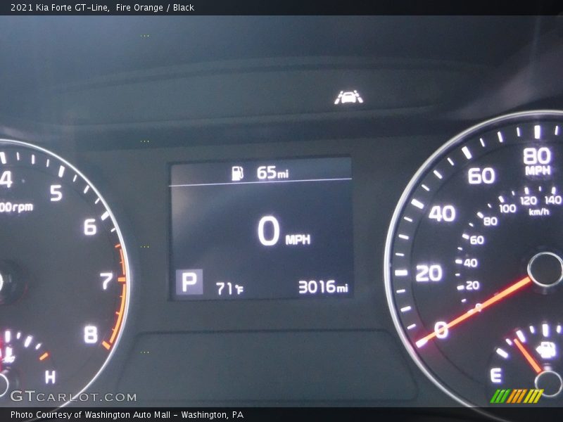 Fire Orange / Black 2021 Kia Forte GT-Line