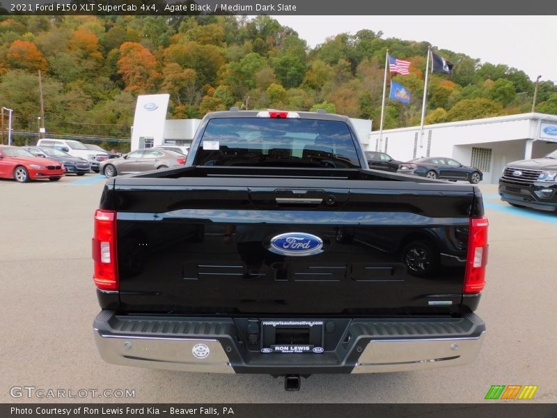 Agate Black / Medium Dark Slate 2021 Ford F150 XLT SuperCab 4x4