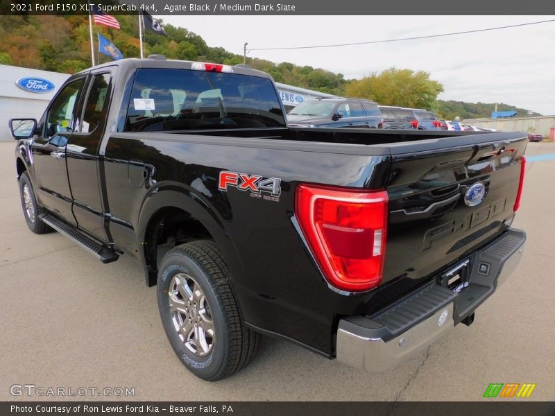 Agate Black / Medium Dark Slate 2021 Ford F150 XLT SuperCab 4x4