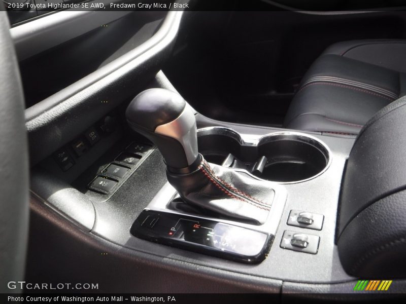 Predawn Gray Mica / Black 2019 Toyota Highlander SE AWD