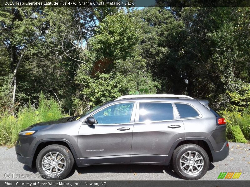 Granite Crystal Metallic / Black 2018 Jeep Cherokee Latitude Plus 4x4