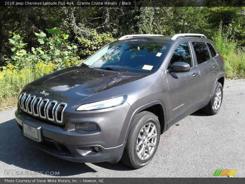 Granite Crystal Metallic / Black 2018 Jeep Cherokee Latitude Plus 4x4