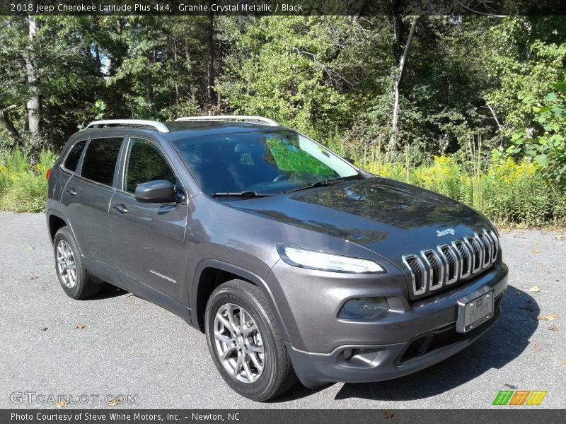 Granite Crystal Metallic / Black 2018 Jeep Cherokee Latitude Plus 4x4