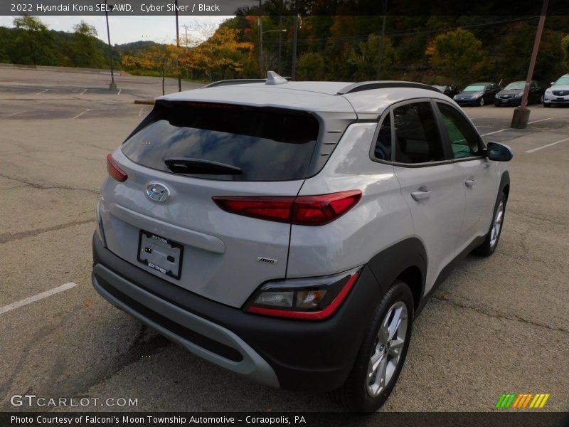 Cyber Silver / Black 2022 Hyundai Kona SEL AWD