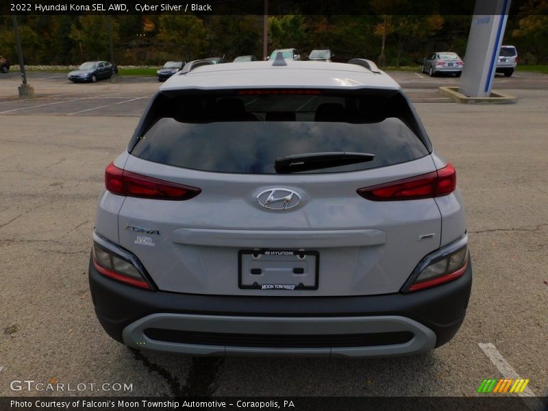 Cyber Silver / Black 2022 Hyundai Kona SEL AWD