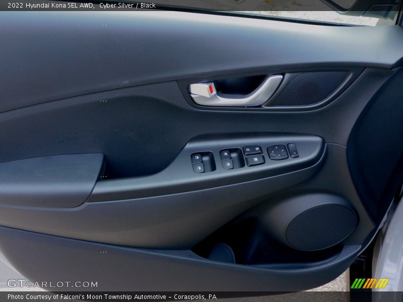 Cyber Silver / Black 2022 Hyundai Kona SEL AWD