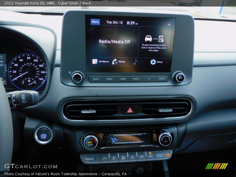 Cyber Silver / Black 2022 Hyundai Kona SEL AWD