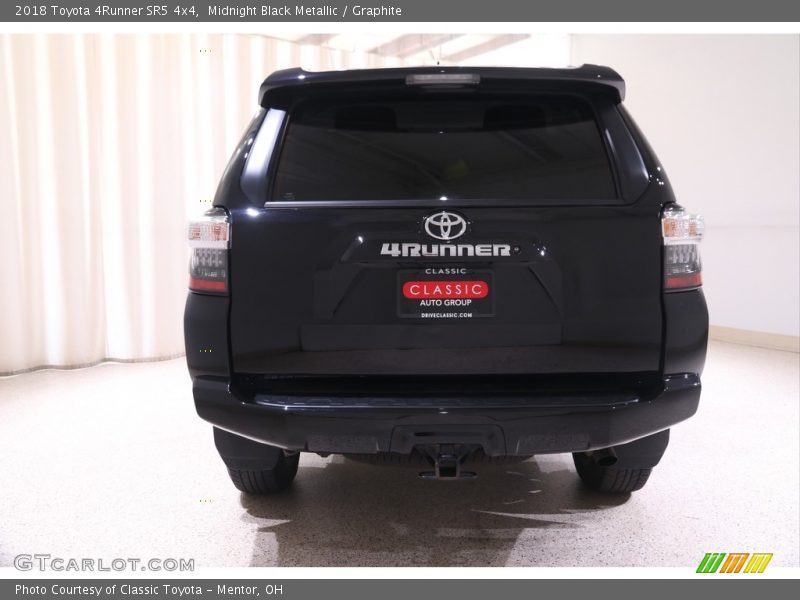 Midnight Black Metallic / Graphite 2018 Toyota 4Runner SR5 4x4