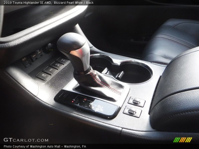 Blizzard Pearl White / Black 2019 Toyota Highlander SE AWD