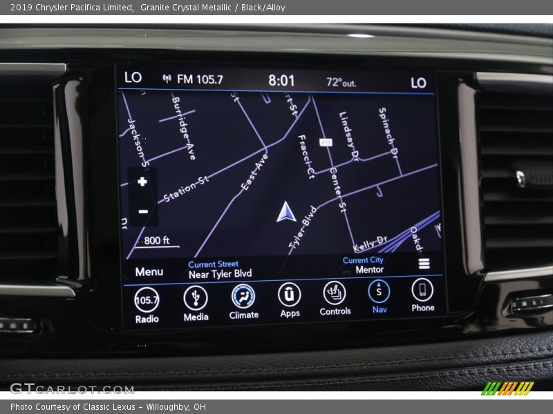 Granite Crystal Metallic / Black/Alloy 2019 Chrysler Pacifica Limited