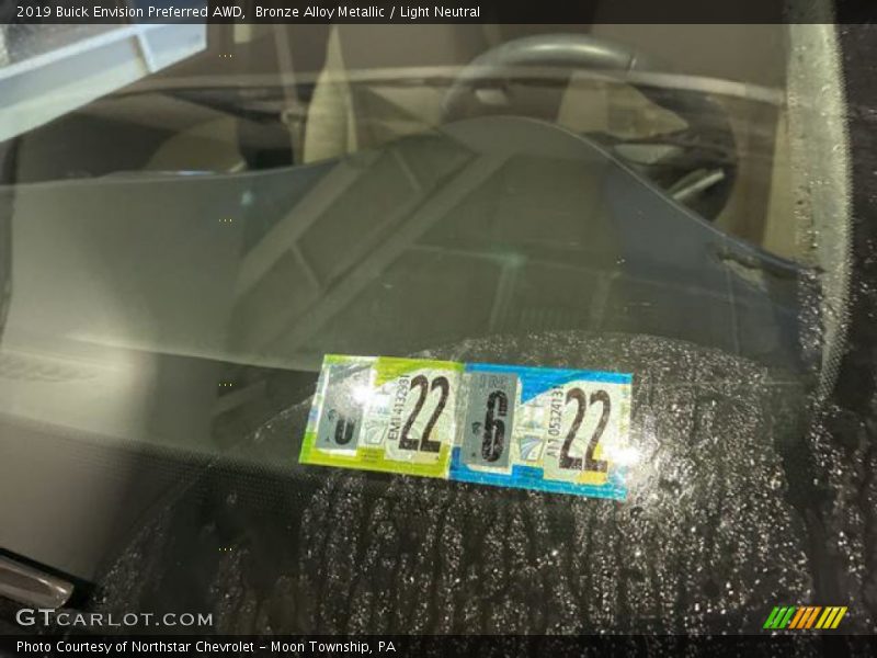 Bronze Alloy Metallic / Light Neutral 2019 Buick Envision Preferred AWD