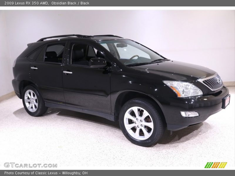 Obsidian Black / Black 2009 Lexus RX 350 AWD