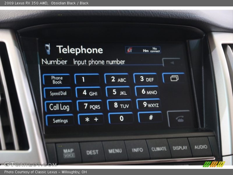 Obsidian Black / Black 2009 Lexus RX 350 AWD