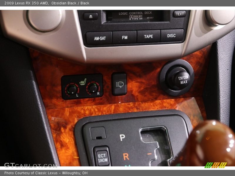 Obsidian Black / Black 2009 Lexus RX 350 AWD