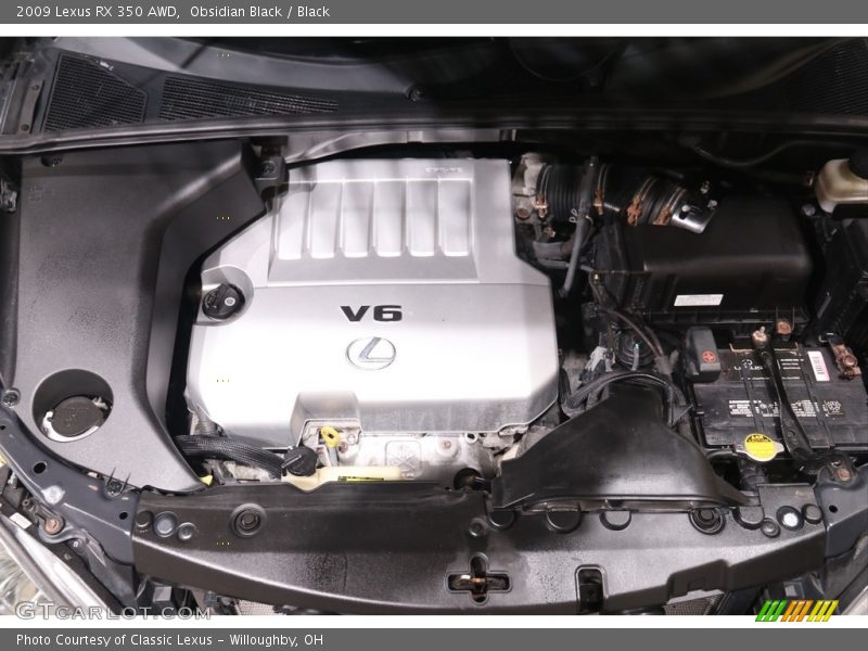 Obsidian Black / Black 2009 Lexus RX 350 AWD