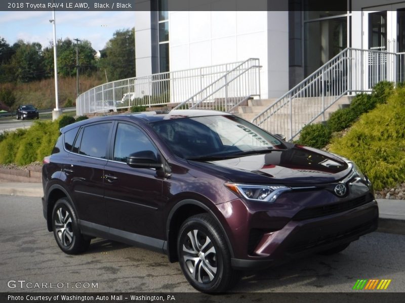 Black / Black 2018 Toyota RAV4 LE AWD