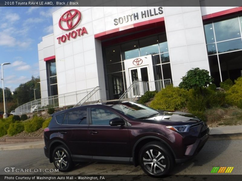 Black / Black 2018 Toyota RAV4 LE AWD